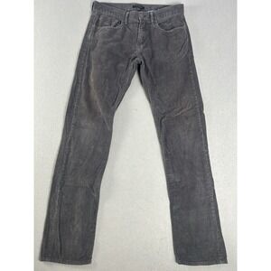 Banana Republic Corduroy Pants Men's 32x34 Gray Pima Cotton Straight Leg